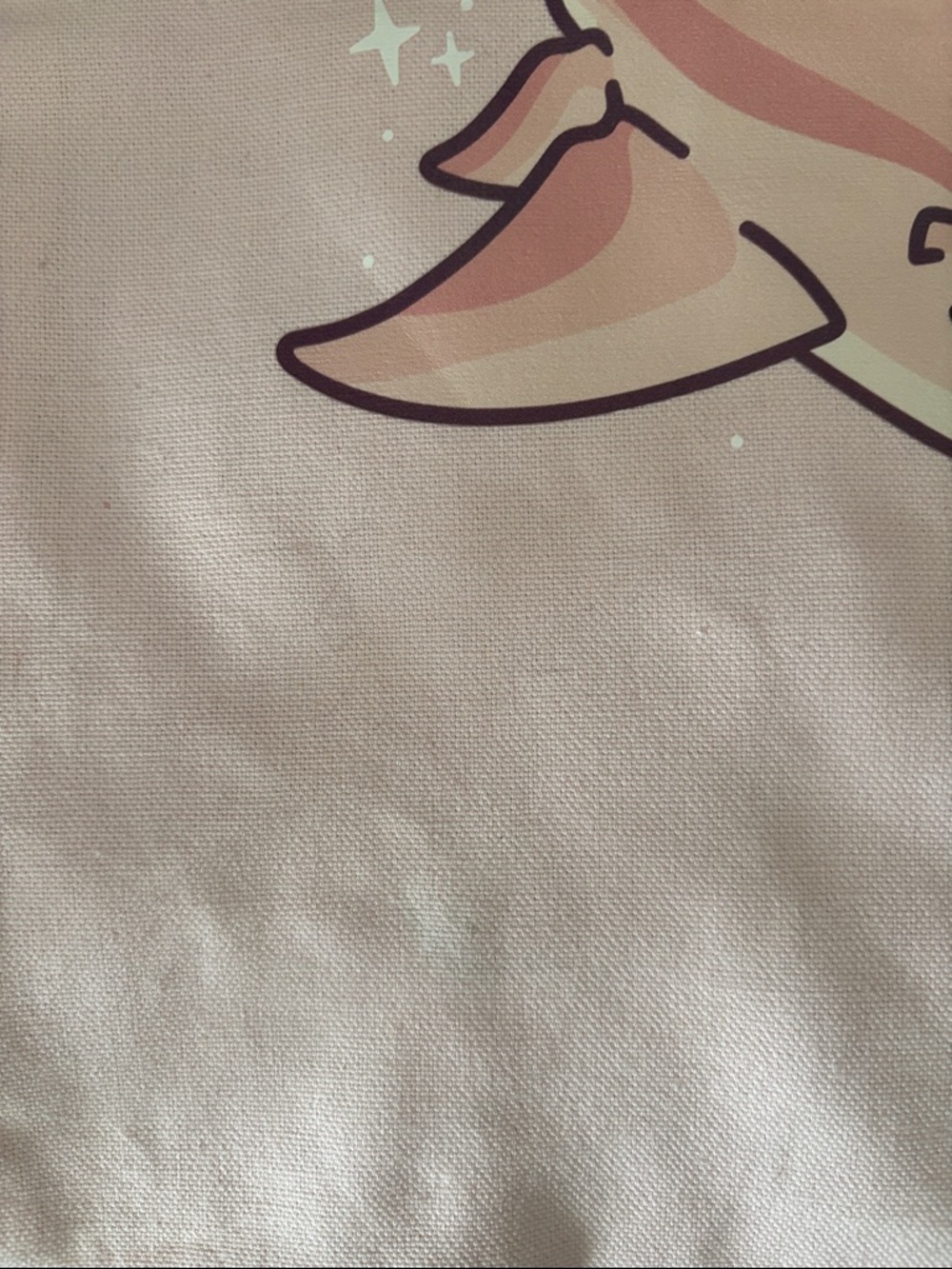 JAWS Grey White Shark Sling Bag and Pink Tote Bag Sawfish “Let Me Do It For You" - Picture 5 of 15